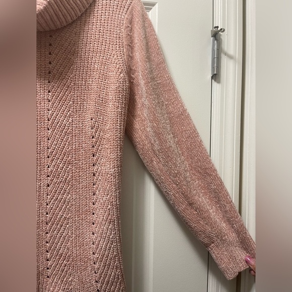 NWOT Liz Claiborne Chenille Womens Cowl Neck Long Sleeve Pullover Sweater Small - Picture 7 of 9